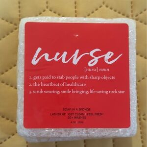 Nurse Soap in a Sponge - Red